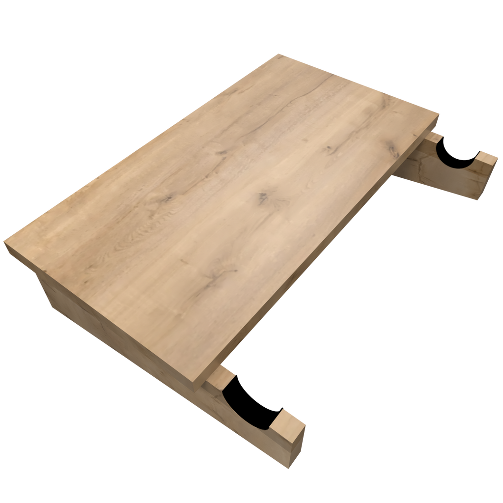 Soporte de Bicicleta de Pared en Madera con Repisa.