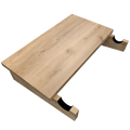 Soporte de Bicicleta de Pared en Madera con Repisa.