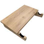 Soporte de Bicicleta de Pared en Madera con Repisa.