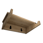 Soporte de Bicicleta de Pared en Madera con Repisa.