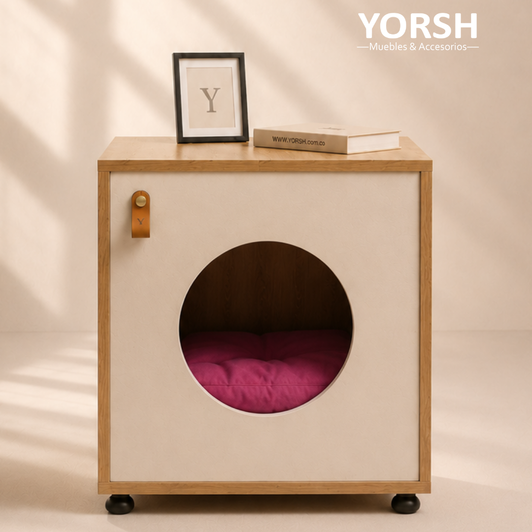 Cueva para Gato Tipo Mueble en Madera – Diseño Elegante y Funcional