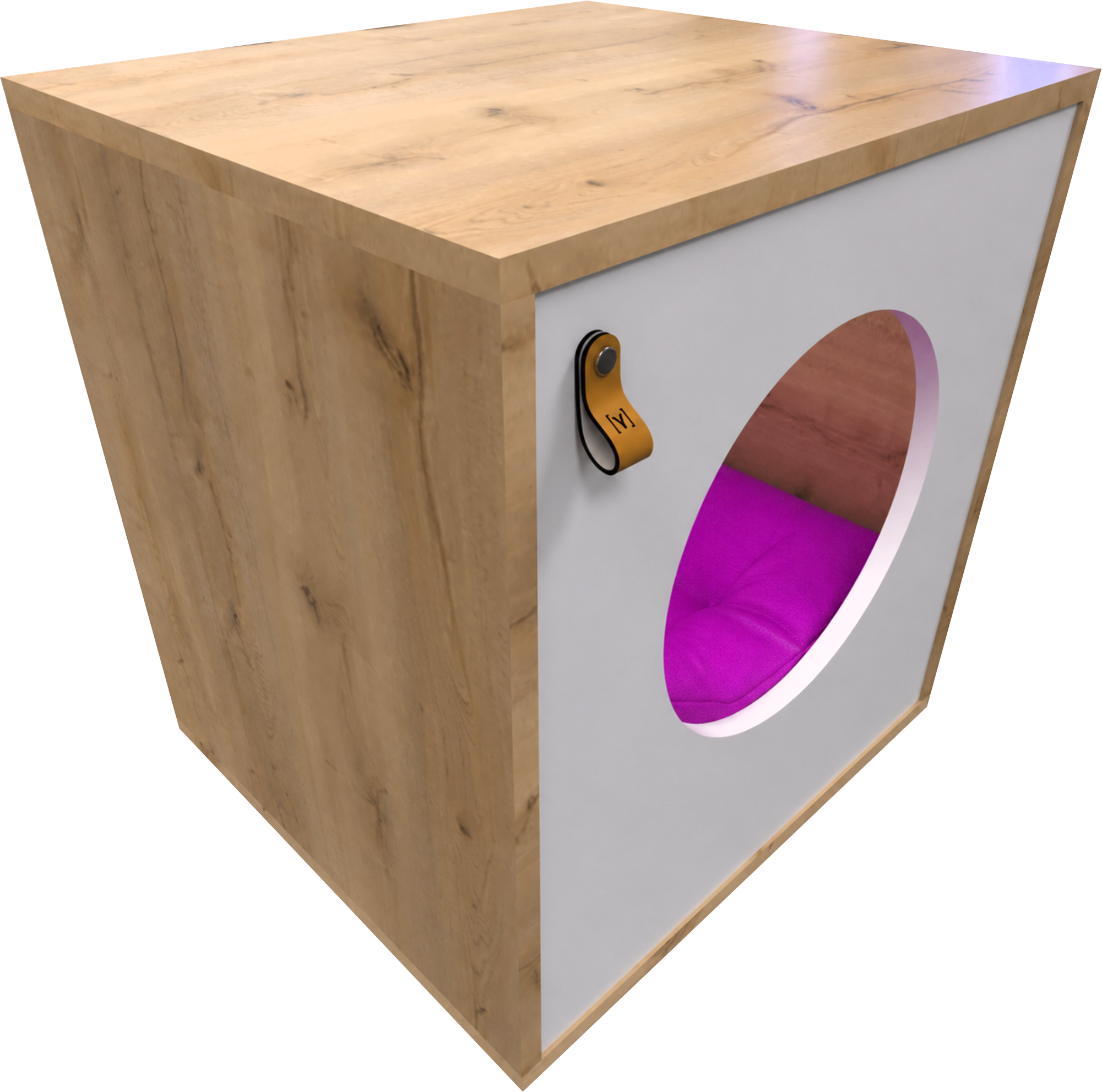 Cueva para Gato Tipo Mueble en Madera – Diseño Elegante y Funcional