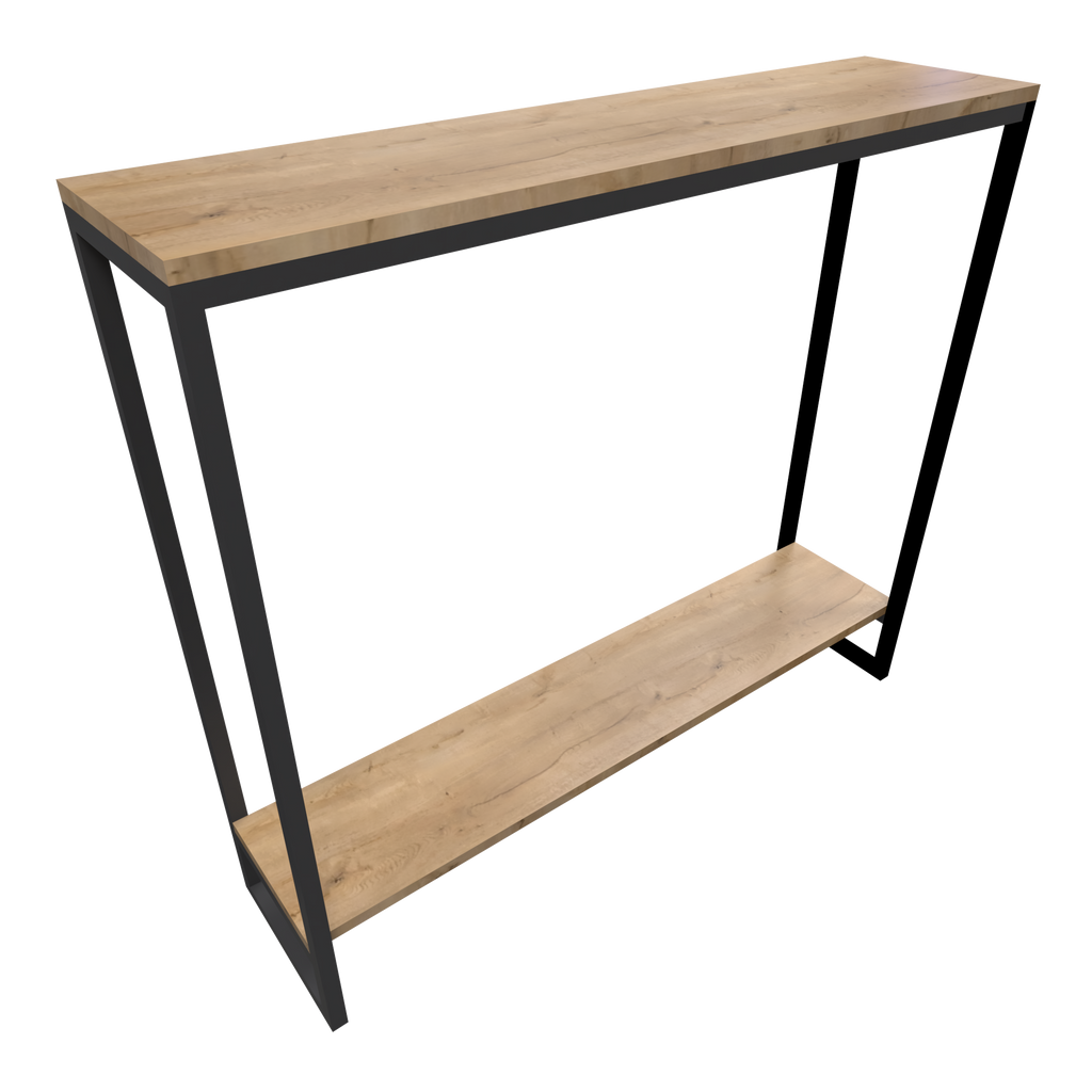 Mesa Recibidor Aux Madera y Metal Estilo industrial