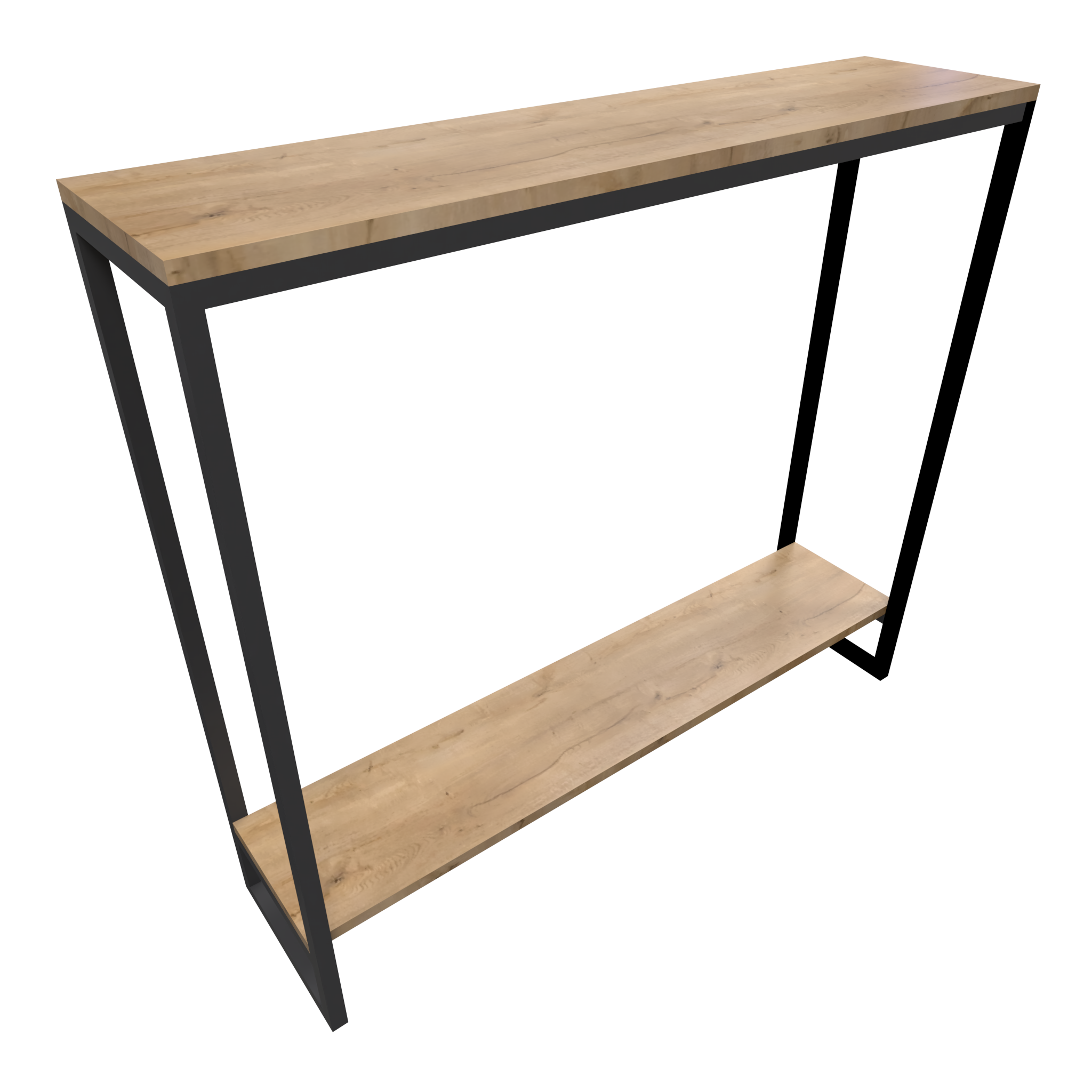 Mesa Recibidor Aux Madera y Metal Estilo industrial