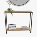 Mesa Recibidor Aux Madera y Metal Estilo industrial