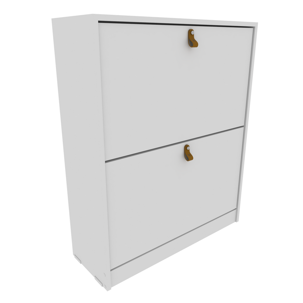 Zapatero Organizador Blanco Nórdico 2 Niveles