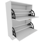 Zapatero Organizador Blanco Nórdico 2 Niveles