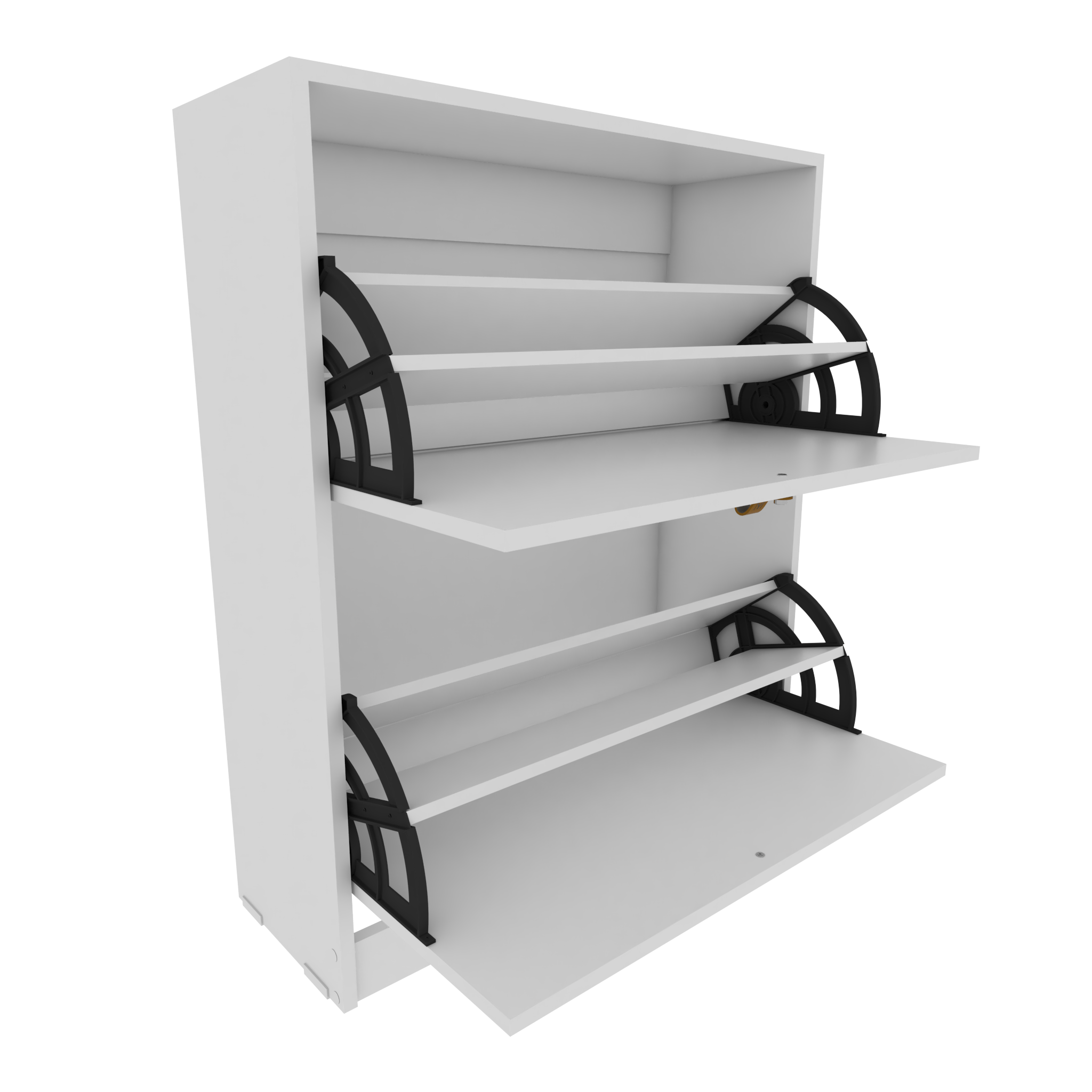 Zapatero Organizador Blanco Nórdico 2 Niveles