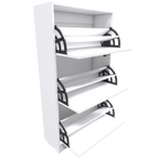 Zapatero Organizador Blanco Nórdico 3 Niveles